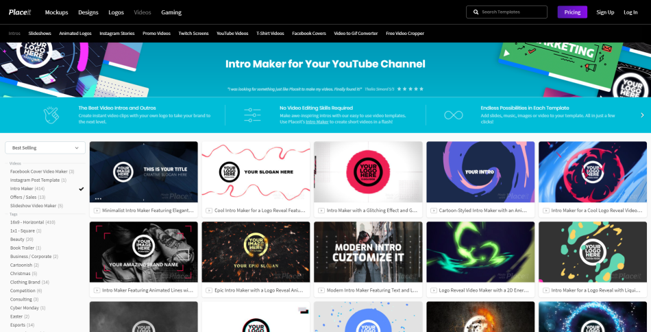 10 Best Online  Intro Maker No Watermark [FREE]