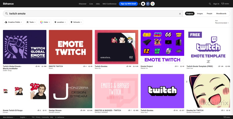 Twitch Emotes & Badges on Behance