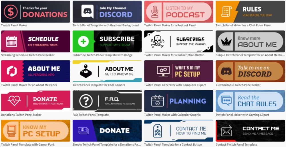 How To Make Twitch Panels No Photoshop Design Hub