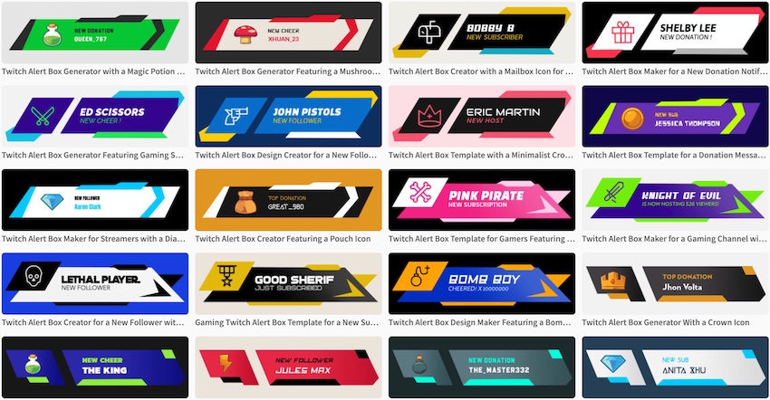 The Best Twitch Alert Makers Free Paid Design Hub