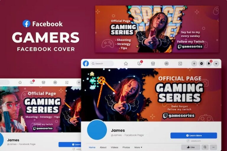 Facebook Gaming Cover Photos (Templates & Makers)