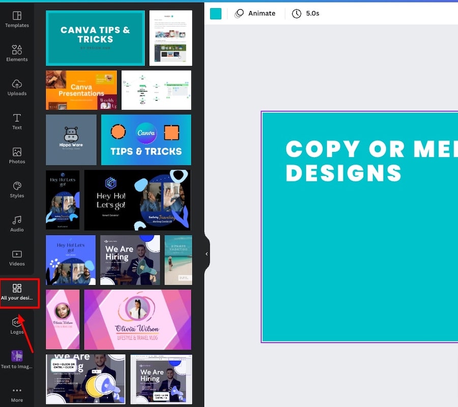 canva presentation layouts