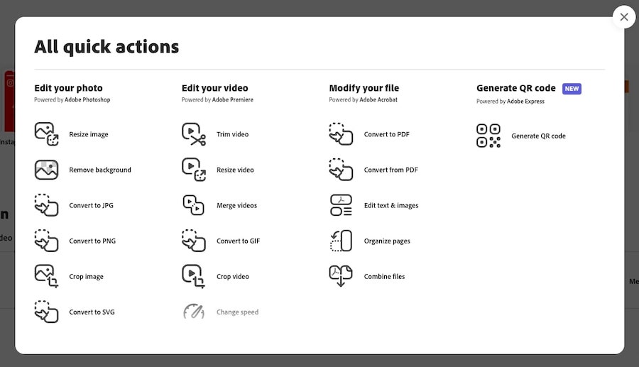 Convert to GIF in Adobe Express