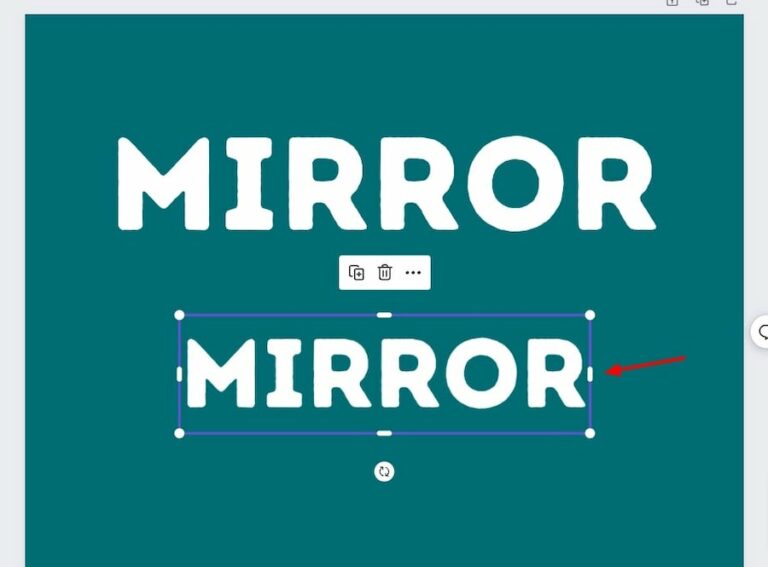 How To Create a Mirror Effect in Canva (5 Easy Steps)