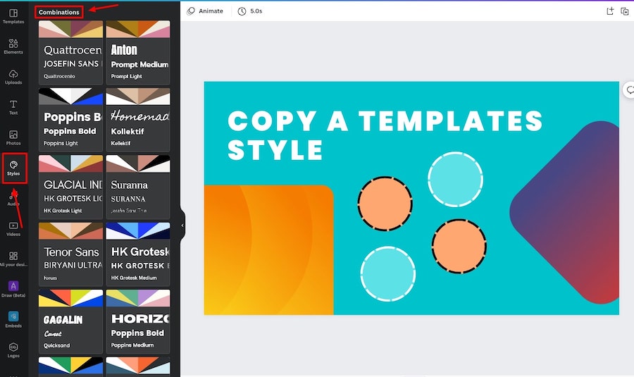 canva presentation layouts