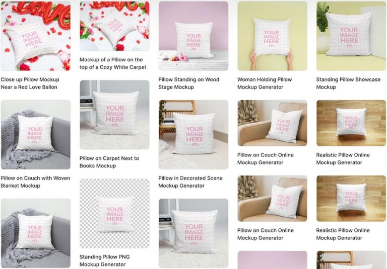 7 Best Pillow Mockup Generators (Free & Paid) Design Hub